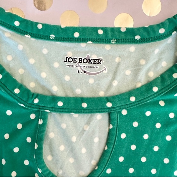 Joe Boxer Green Puff Sleeve T-Shirt with Peter Pan Collar - Picture 2 of 2